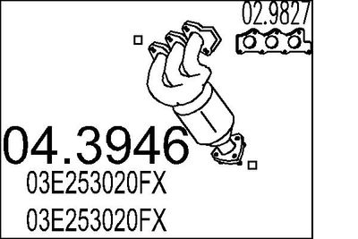 Катализатор MTS 04.3946
