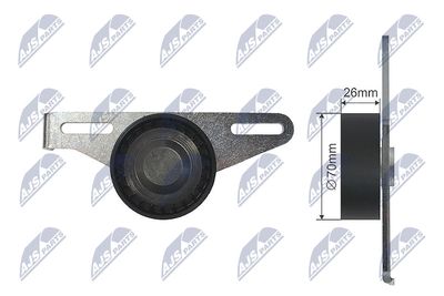 Натяжной ролик, поликлиновой ремень NTY RNK-RE-022