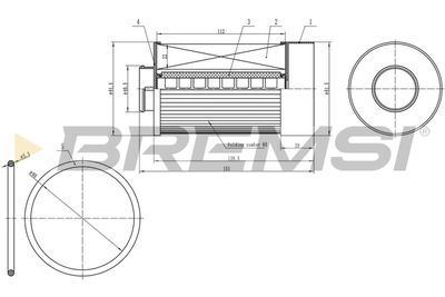 Топливный фильтр BREMSI FE0333