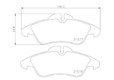 Bremžu uzliku kompl., Disku bremzes BREMBO P 50 029