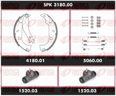 Bremžu komplekts, Trumuļu bremzes REMSA SPK 3180.00
