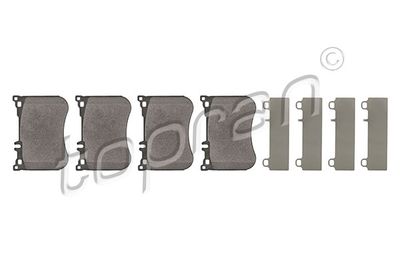 Bremžu uzliku kompl., Disku bremzes TOPRAN 409 689