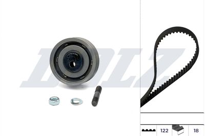 Комплект ремня ГРМ DOLZ SKD122