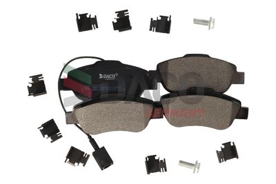 Комплект тормозных колодок, дисковый тормоз DACO 322372