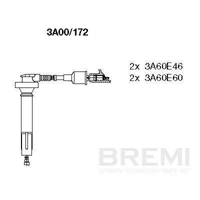 Augstsprieguma vadu komplekts BREMI 3A00/172