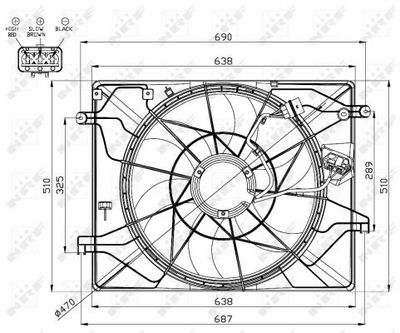 Ventilators, Motora dzesēšanas sistēma NRF 47560