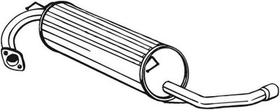 Izplūdes gāzu trokšņa slāpētājs (pēdējais) BOSAL 278-839