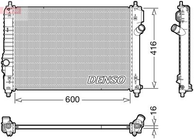 Radiators, Motora dzesēšanas sistēma DENSO DRM15015
