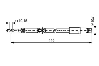 Тормозной шланг BOSCH 1 987 476 455