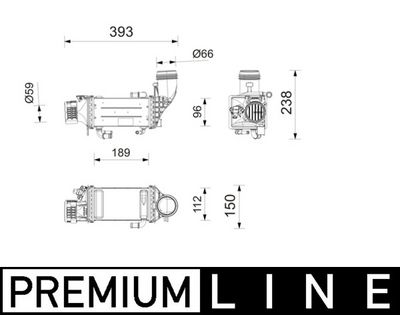 Интеркулер MAHLE CI 752 000P
