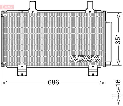 Конденсатор, кондиционер DENSO DCN40028