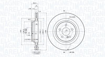 Bremžu diski MAGNETI MARELLI 360406125801