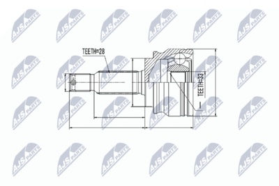 Шарнирный комплект, приводной вал NTY NPZ-MS-012