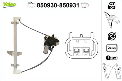 Стеклоподъемник VALEO 850930