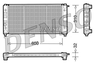 Radiators, Motora dzesēšanas sistēma DENSO DRM26002