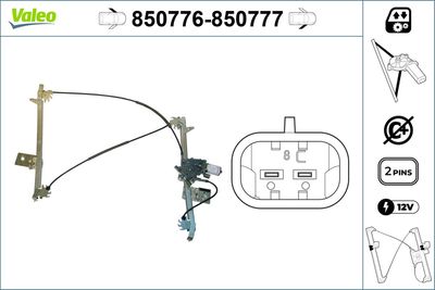 Стеклоподъемник VALEO 850776