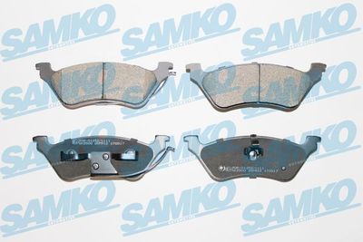 Комплект тормозных колодок, дисковый тормоз SAMKO 5SP912