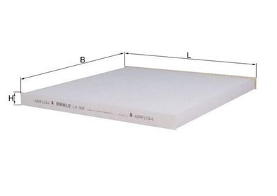 Filtrs, Salona telpas gaiss MAHLE LA 931