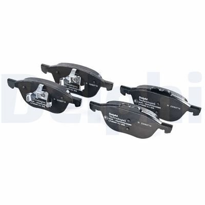 Комплект тормозных колодок, дисковый тормоз DELPHI LP3650
