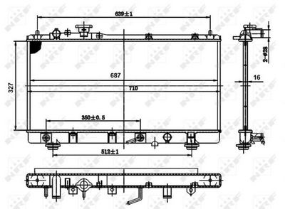 Radiators, Motora dzesēšanas sistēma NRF 50142