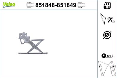 Стеклоподъемник VALEO 851848