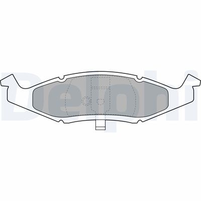 Bremžu uzliku kompl., Disku bremzes DELPHI LP1225