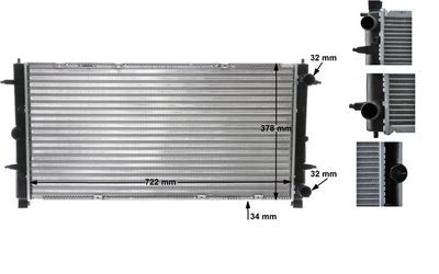 Radiators, Motora dzesēšanas sistēma MAHLE CR 398 000S