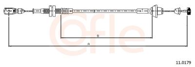Тросик газа COFLE 92.11.0179
