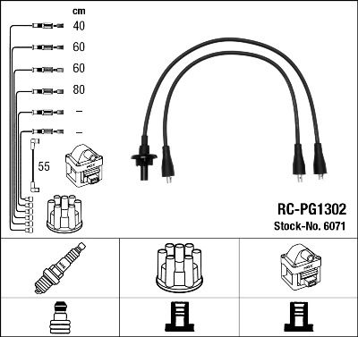 Комплект проводов зажигания NGK 6071
