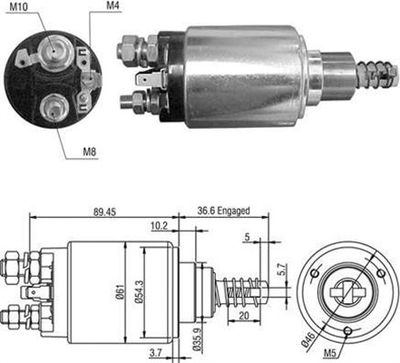 Ievilcējrelejs, Starteris MAGNETI MARELLI 940113050437