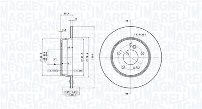 Тормозной диск MAGNETI MARELLI 360406032101