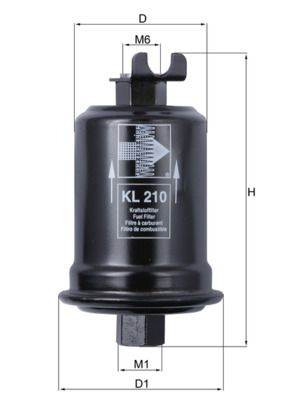 Топливный фильтр KNECHT KL 210