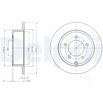Тормозной диск DELPHI BG4179