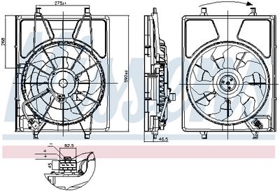 Ventilators, Motora dzesēšanas sistēma NISSENS 850299