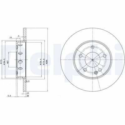 Тормозной диск DELPHI BG2769