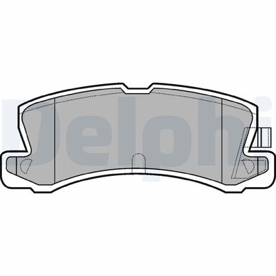 Комплект тормозных колодок, дисковый тормоз DELPHI LP611