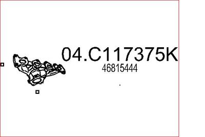 Труба выхлопного газа MTS 04.C117375K