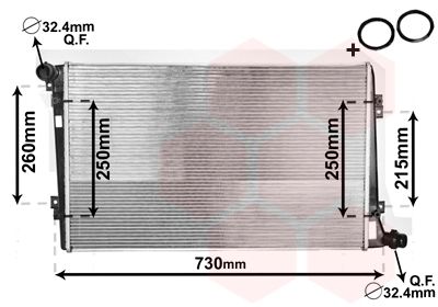 Radiators, Motora dzesēšanas sistēma VAN WEZEL 58002255