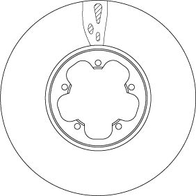 Тормозной диск TRW DF6752S