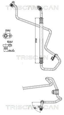 Augst-/Zemspiediena cauruļvads, Gaisa kond. sist. TRISCAN 9010 28072