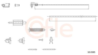 Akseleratora trose COFLE 10.0385
