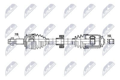 Приводной вал NTY NPW-DW-059