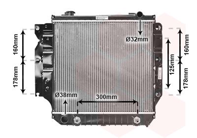 Radiators, Motora dzesēšanas sistēma VAN WEZEL 21002022