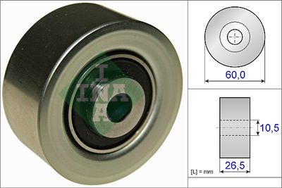 Паразитный / ведущий ролик, поликлиновой ремень Schaeffler INA 532 0561 10