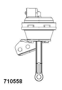 Клапан вакуумного управления, рециркуляция ОГ BorgWarner 710558