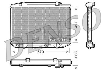 Radiators, Motora dzesēšanas sistēma DENSO DRM17051