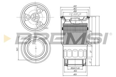 Топливный фильтр BREMSI FE0046