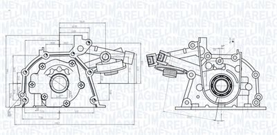 Масляный насос MAGNETI MARELLI 351516000046