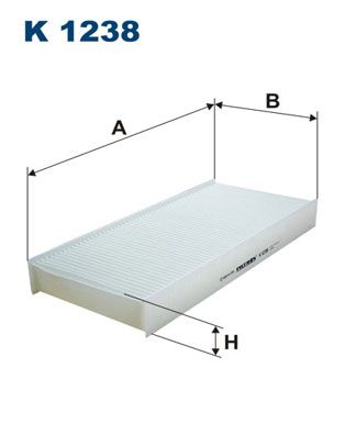 Фильтр, воздух во внутренном пространстве FILTRON K 1238