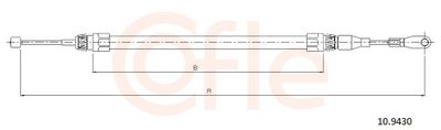 Тросик, cтояночный тормоз COFLE 10.9430
